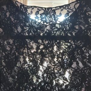 Hanky Panky Elegant Black Lace Women's Top M